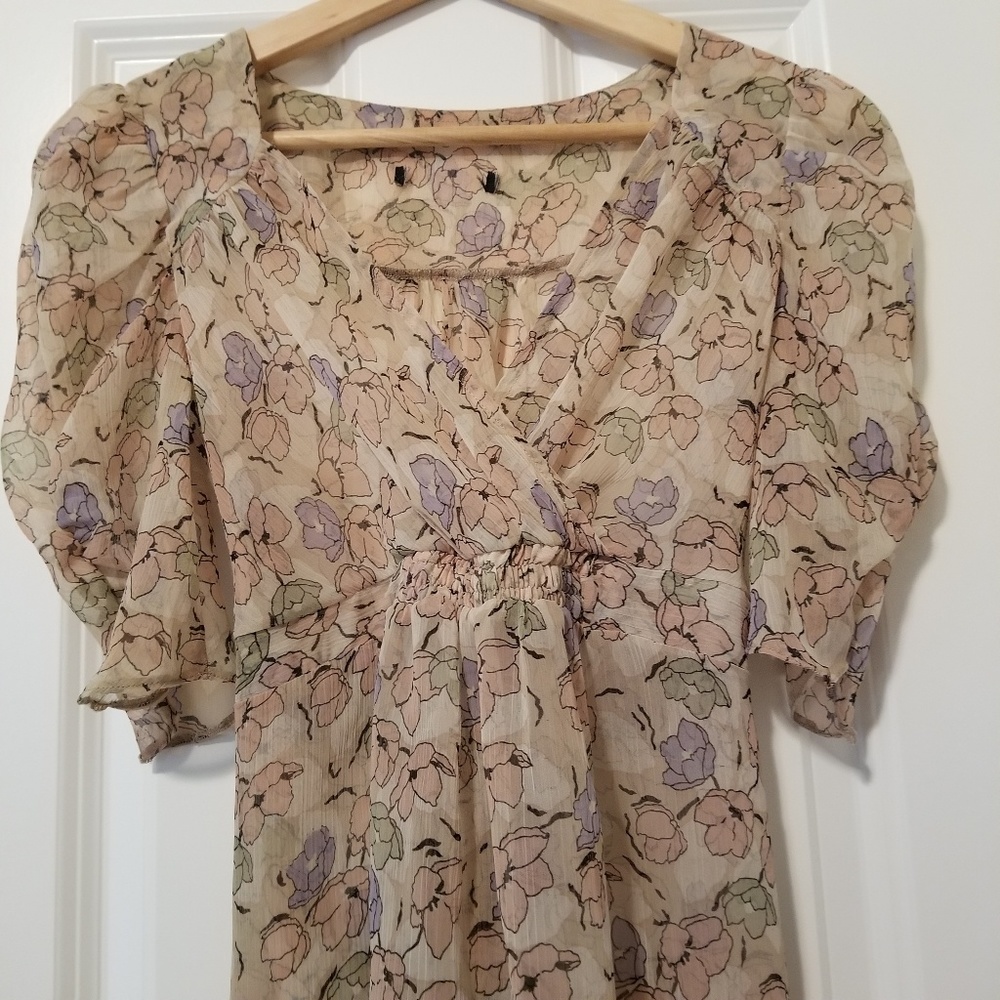 Topshop floral tea dress pansy kate moss